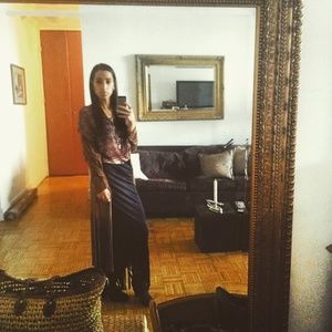 This whole faux suede outfit is amazing!